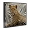 Stupell Industries Leopard with Palm Fronds Framed Giclee Art